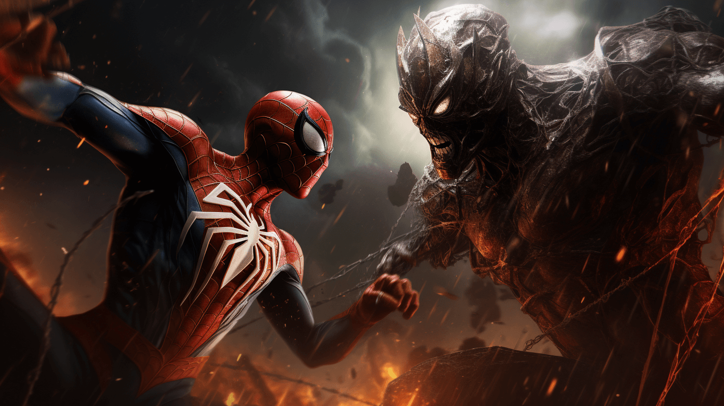 spiderman-fighting-with-mutated-venom